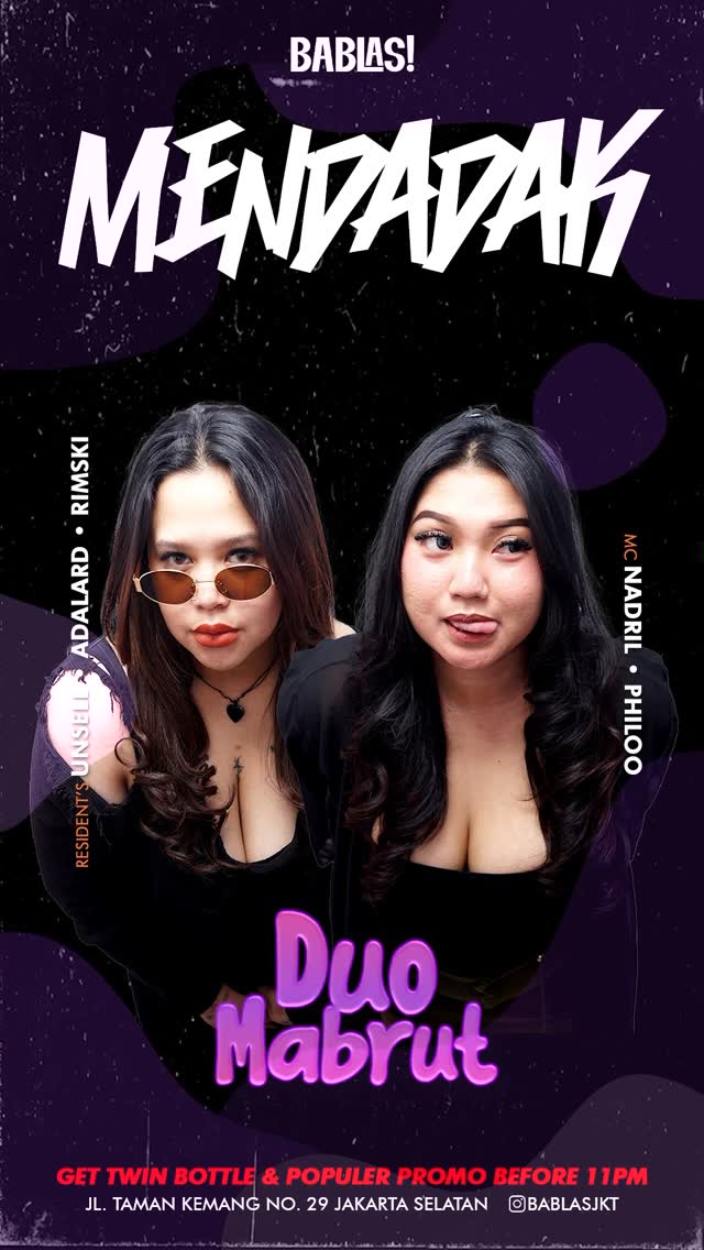 BABLAS KEMANG JAKARTA - MENDADAK (DUO MABRUT)
