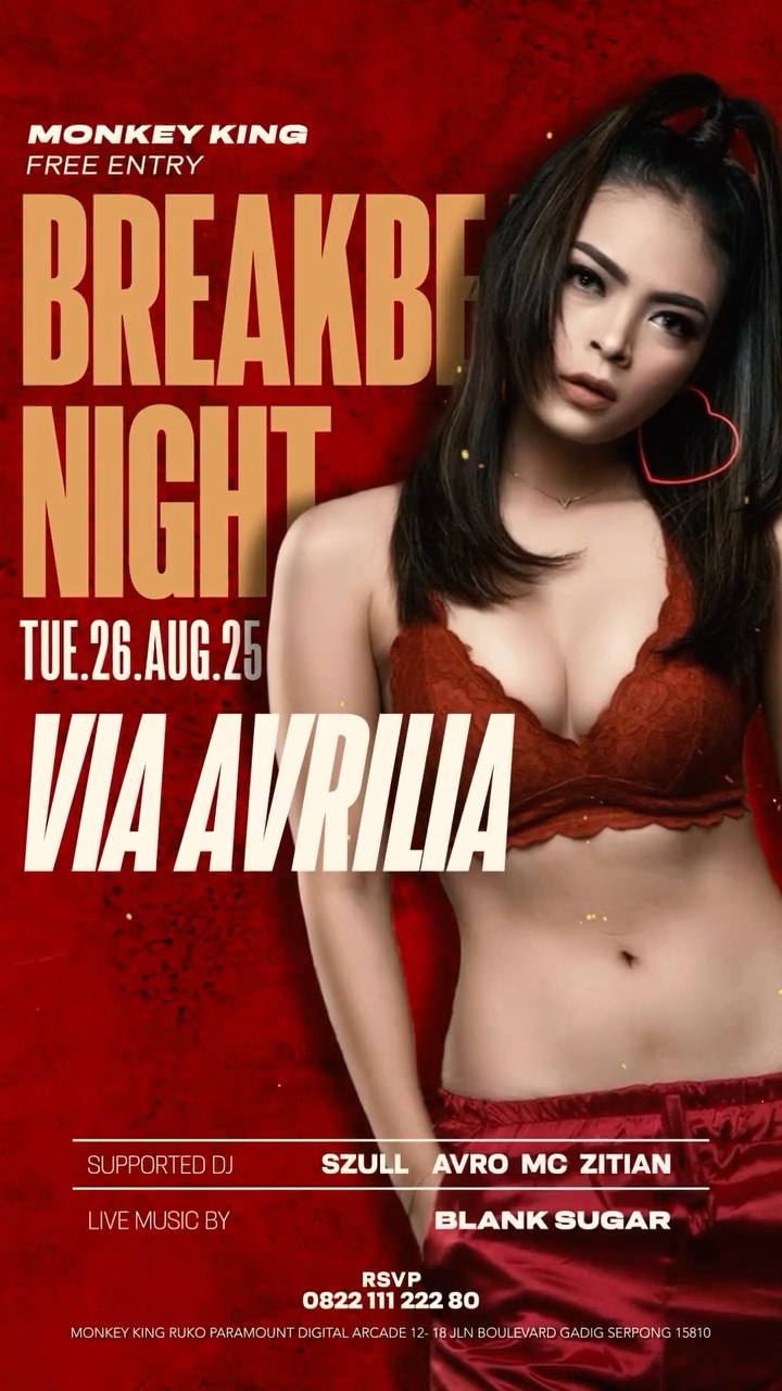 MONKEY KING BAR & LOUNGE GADING SERPONG - BREAKBEAT NIGHT (VIAVRILIA)