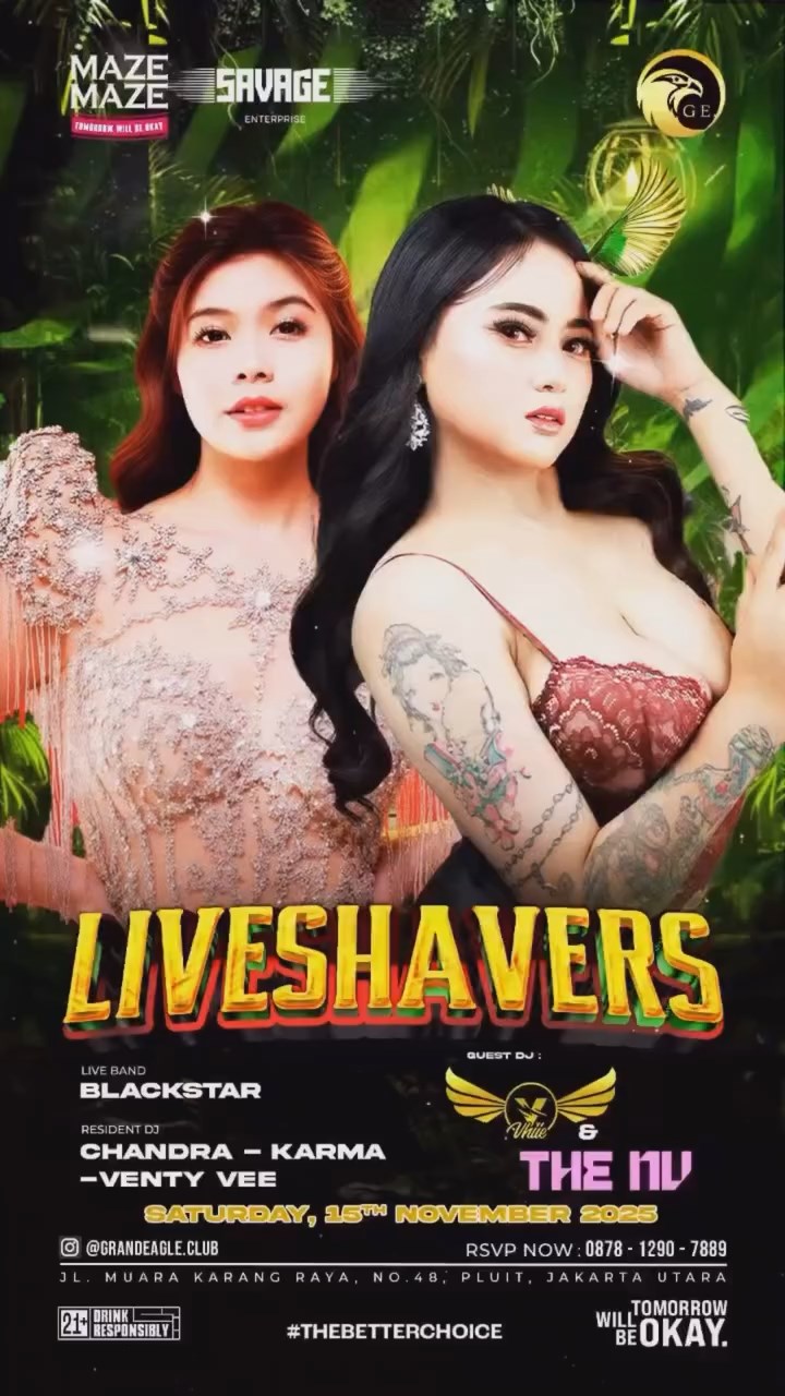GRAND EAGLE CLUB PENJARINGAN JAKARTA - LIVESHAVERS (VHIIE & THE NV)
