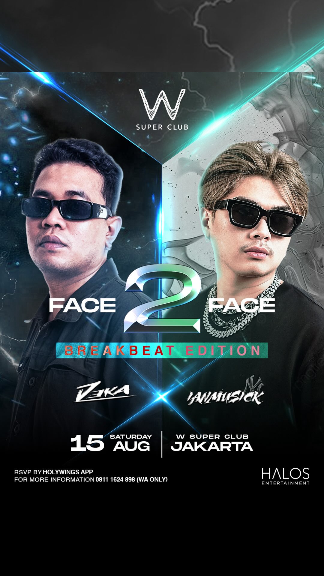 W SUPER CLUB TEBET JAKARTA - FACE 2 FACE BREAKBEAT EDITION (DEKA VS IAN MUSICK)