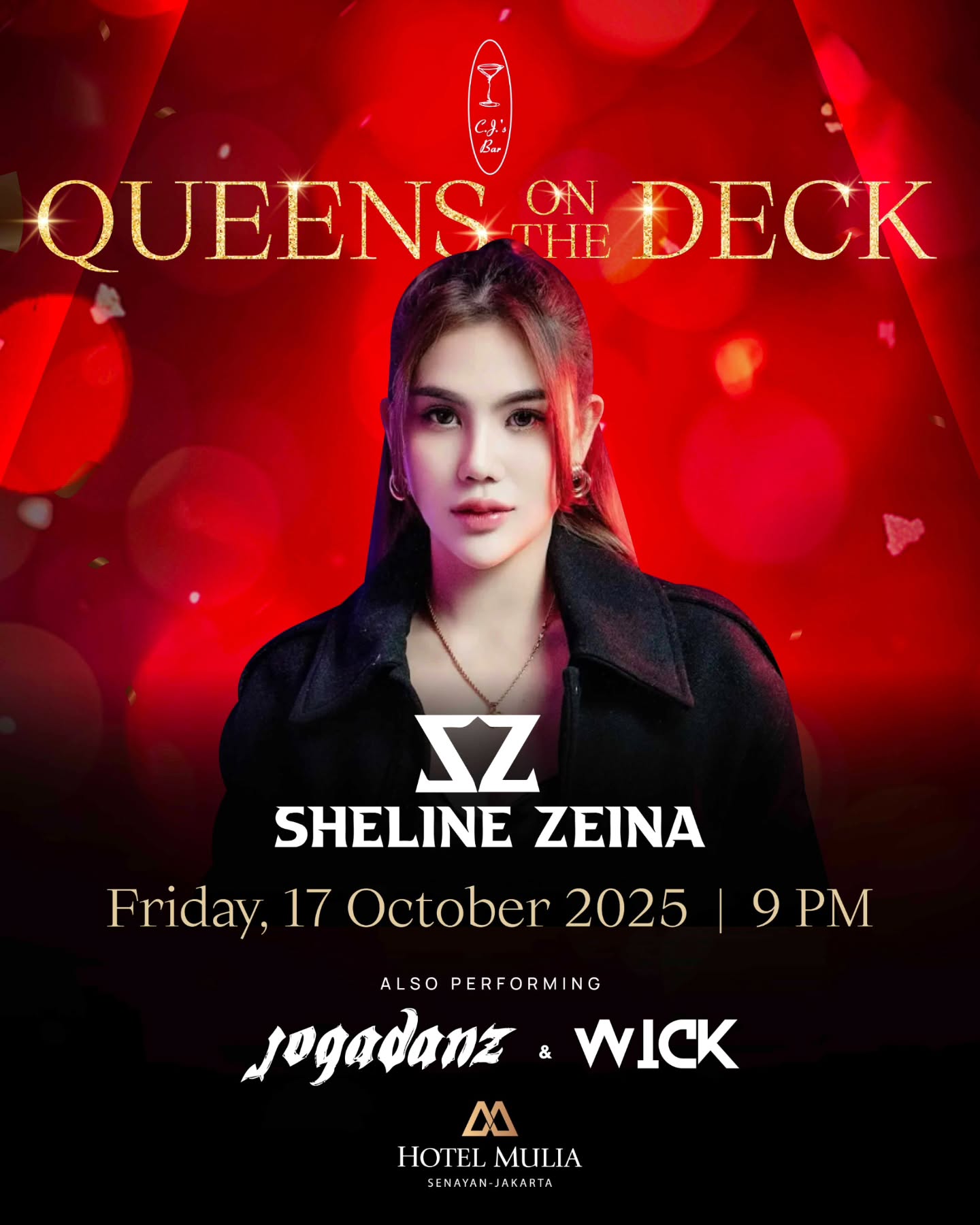 CJ'S BAR SENAYAN JAKARTA - QUEENS ON THE DECK (SHELINE ZEINA)