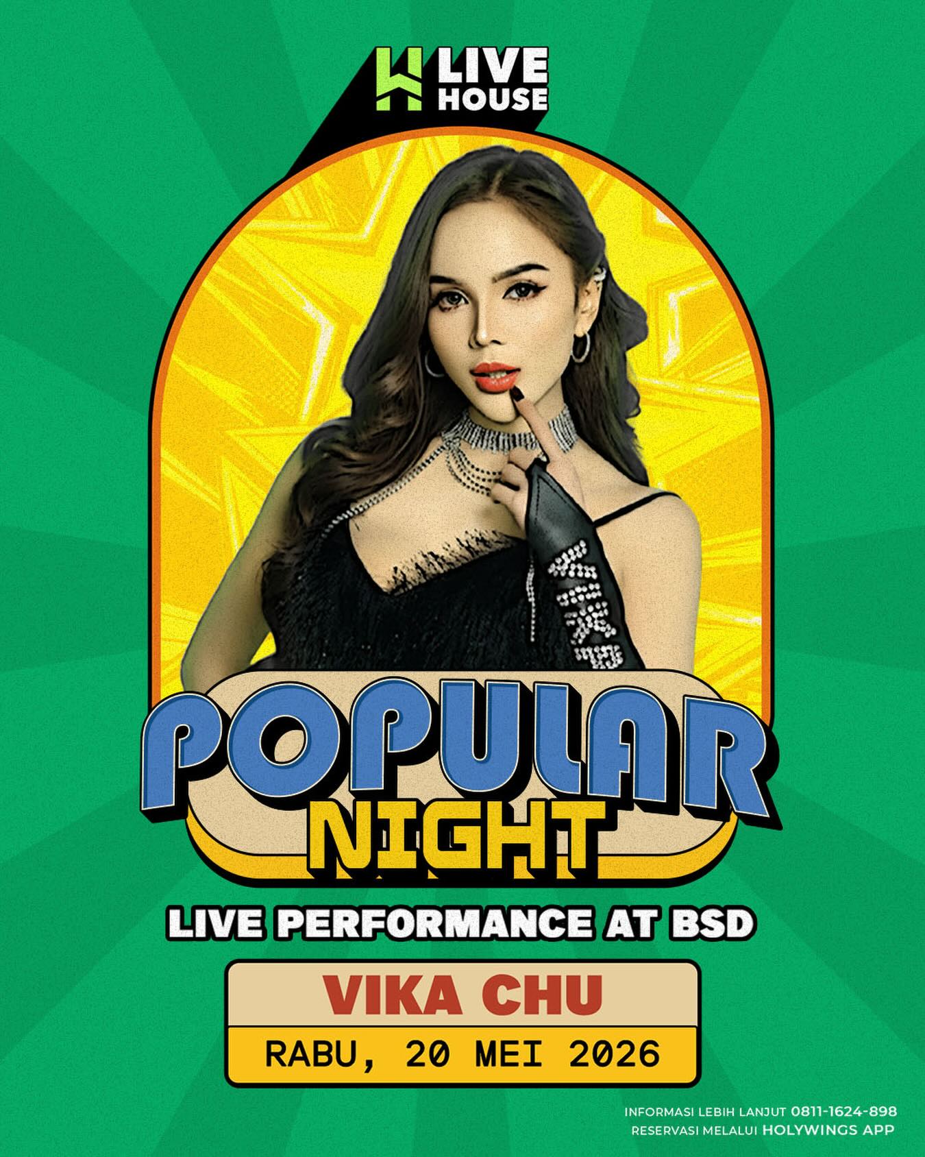 LIVEHOUSE QBIG BSD - POPULAR NIGHT (VIKA CHU)