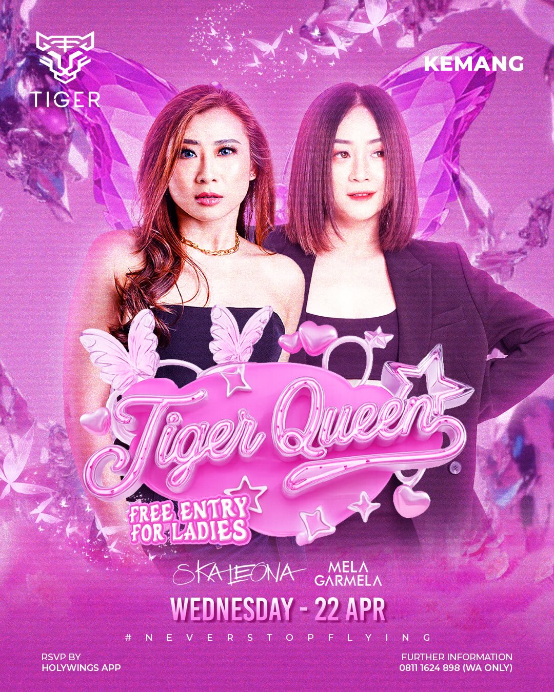 GOLDEN TIGER KEMANG JAKARTA - TIGER QUEEN (SKA LEONA, MELA GARMELA)