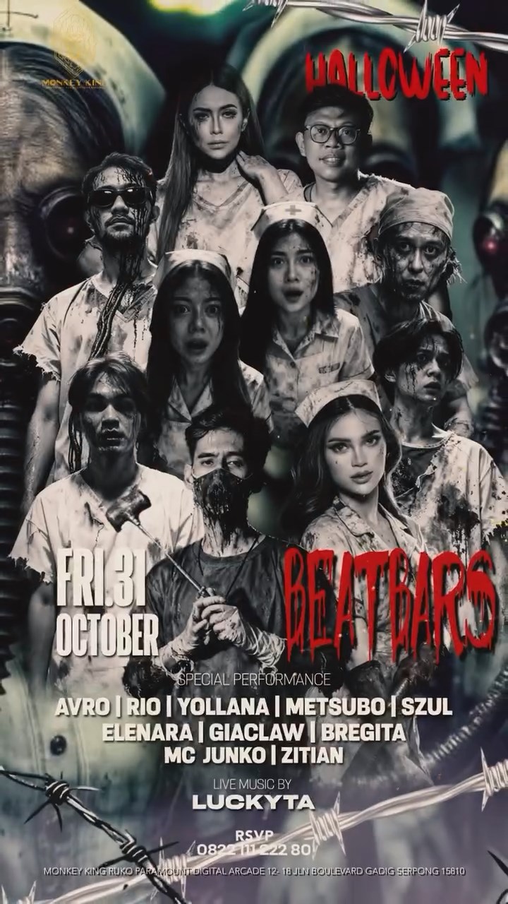 MONKEY KING BAR & LOUNGE GADING SERPONG - NIGHT AT THE ASYLUM (ELENARA)