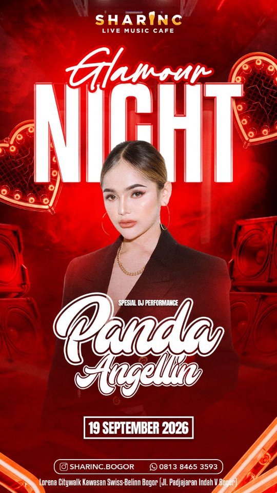SHARINC LIVE MUSIC CAFE BOGOR - GLAMOUR NIGHT (PANDA ANGELLIN)
