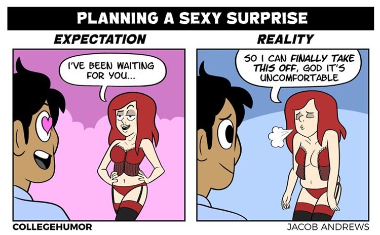 5 Sketsa Lucu Ekspektasi vs Realita Saat Bulan Madu