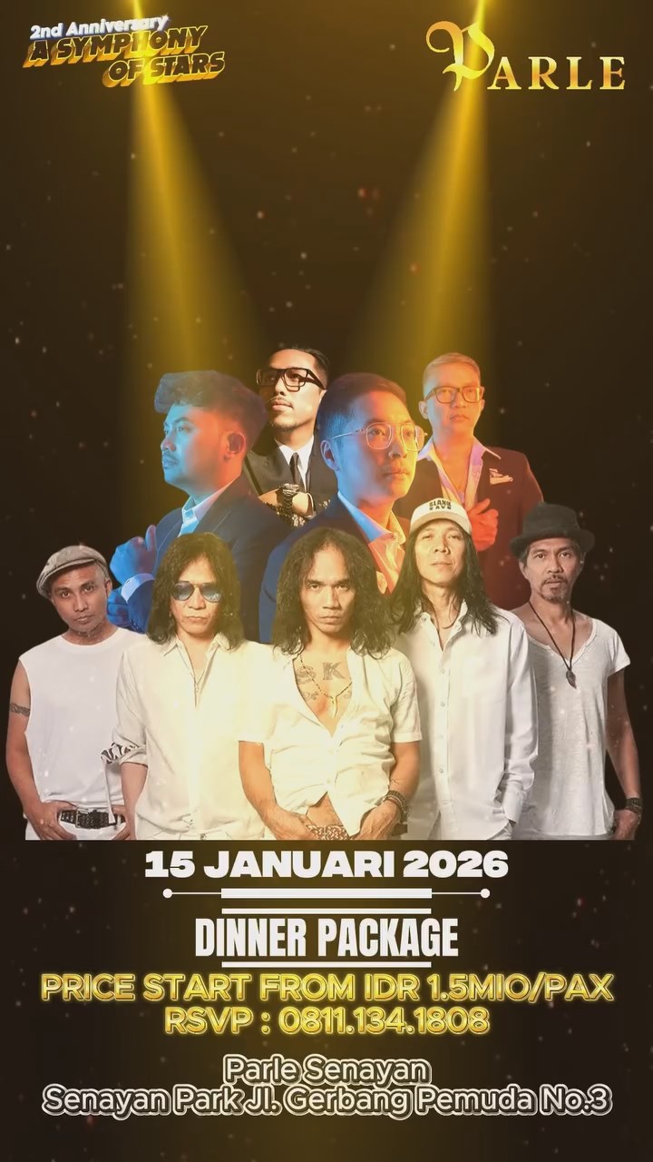 PARLE SENAYAN JAKARTA - 2ND ANNIVERSARY A SYMPHONY OF STARS (KERISPATIH FEAT. SAMMY & SLANK)