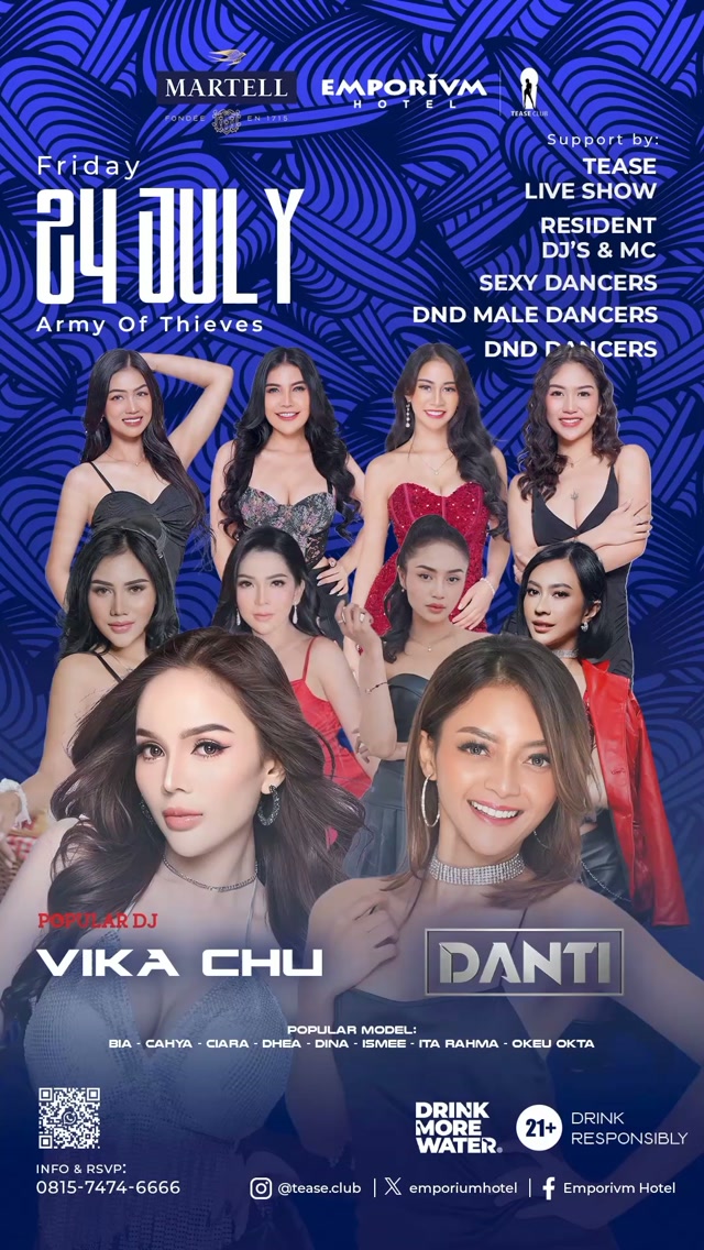 EMPORIUM TEASE CLUB JAKARTA - ARMY OF THIEVES (VIKA CHU & DANTI)