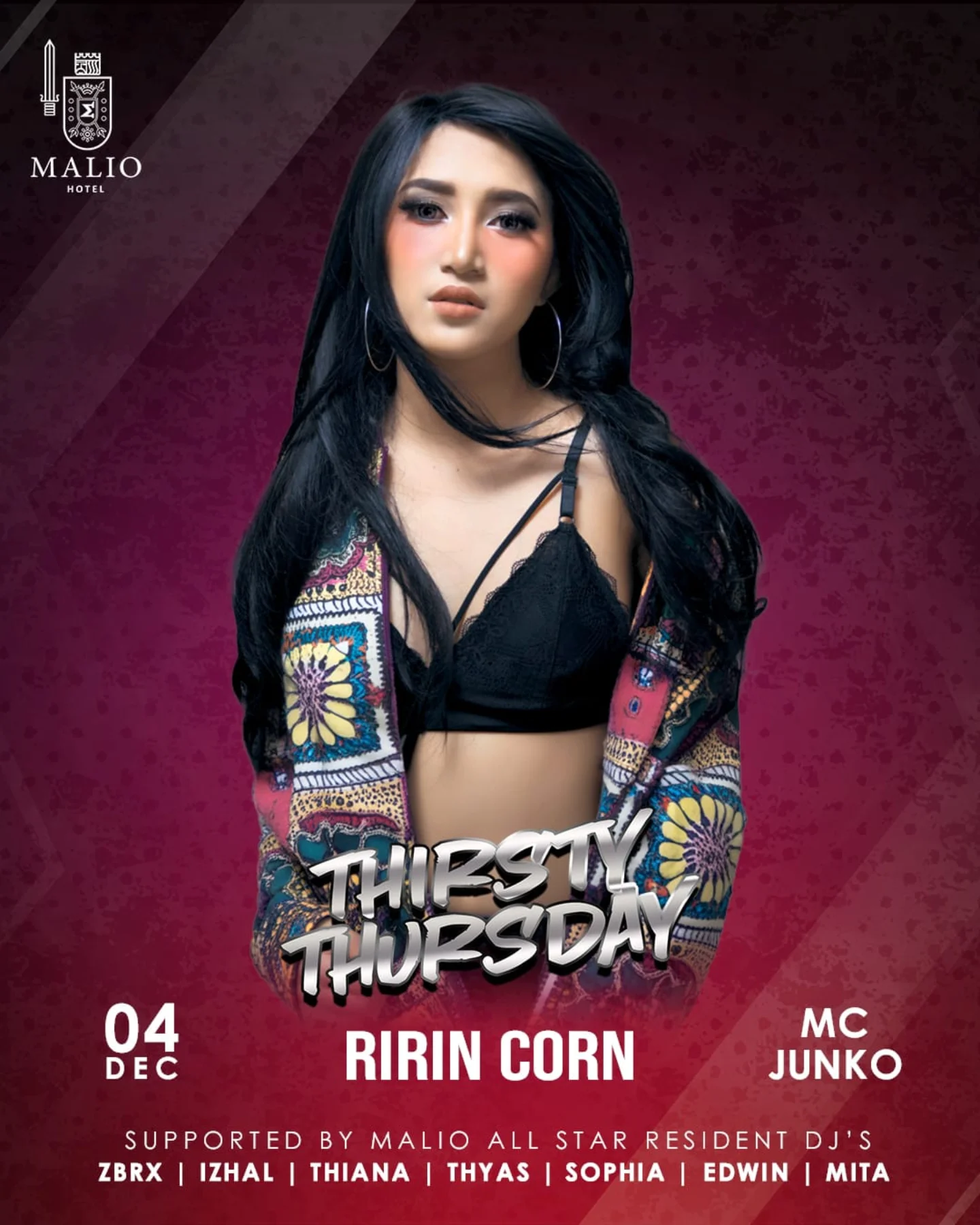 MALIO HOTEL JAKARTA - THIRSTY THURSDAY (RIRIN CORN)