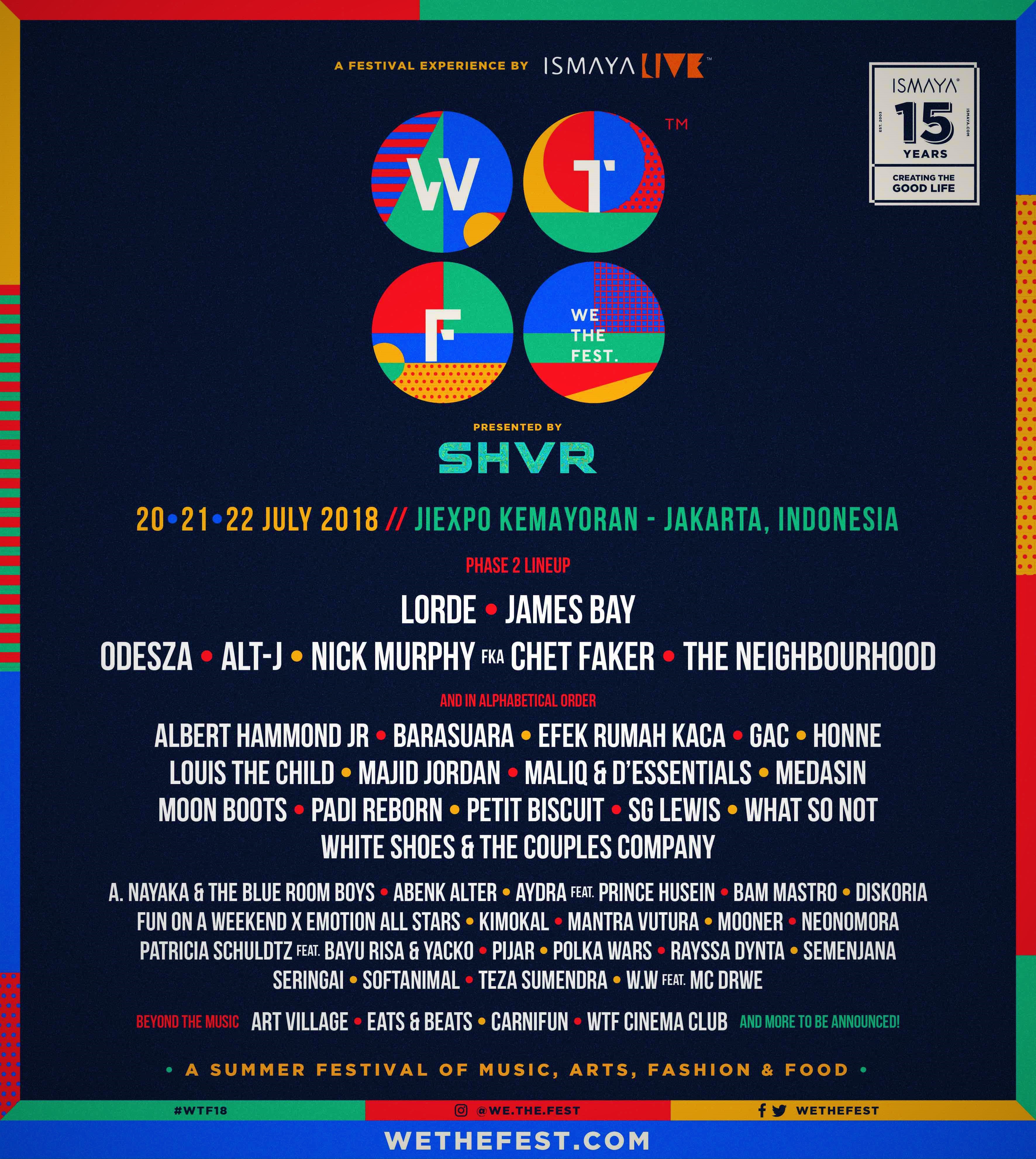 We The Fest 2018 Phase 2 Line Up