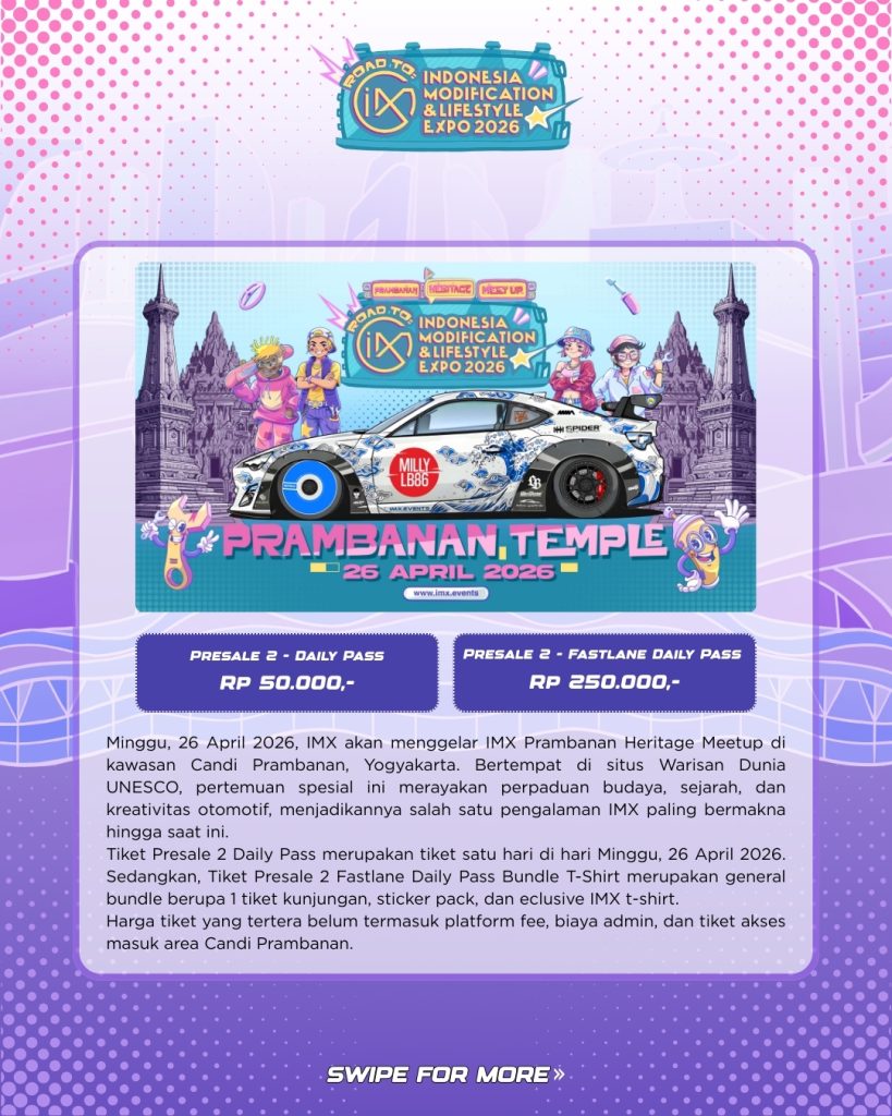 IMX 2026 Jogja, Event Modifikasi Paling Hype Bulan Ini