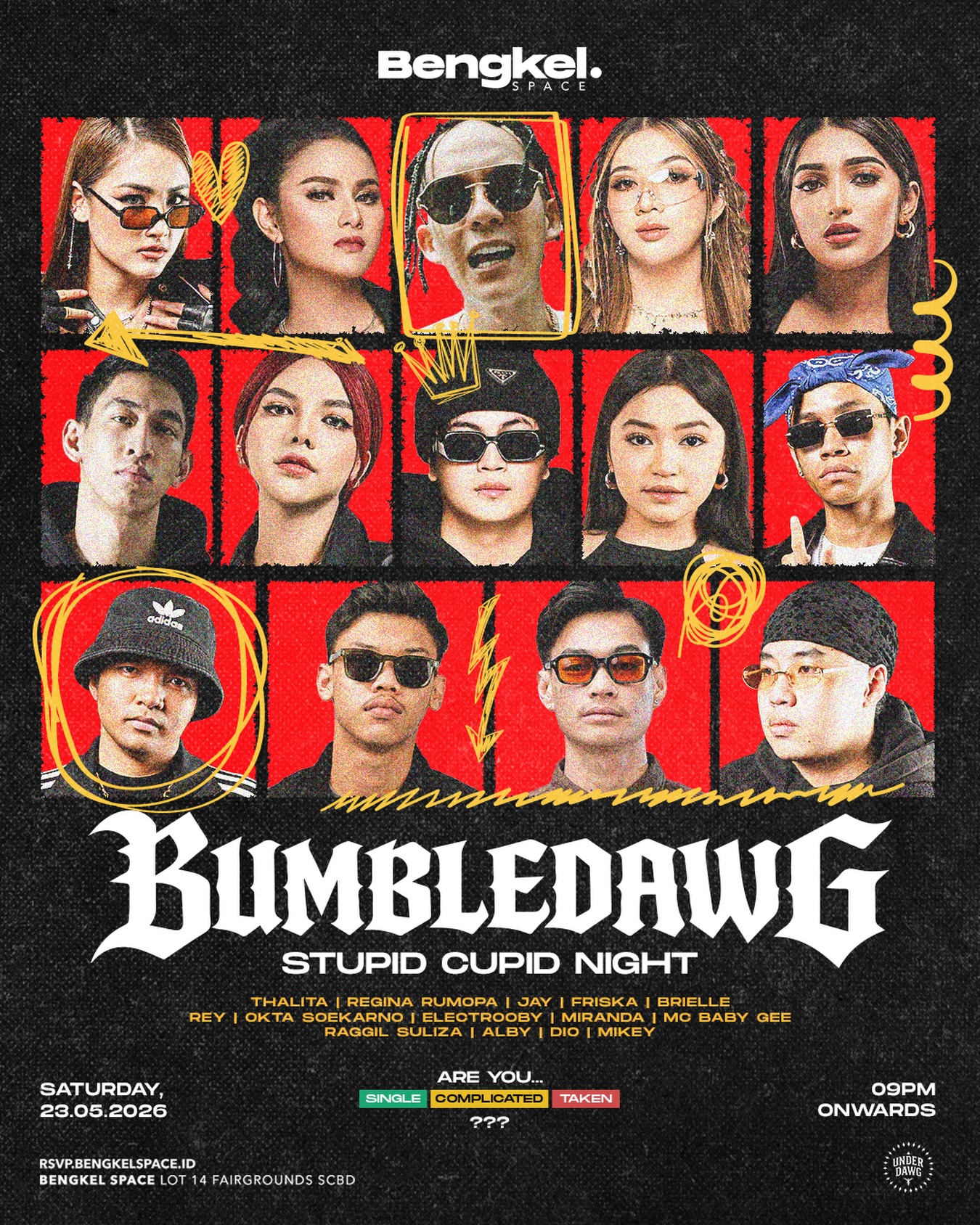 BENGKEL SCBD JAKARTA - BUMBLEDAWG: STUPID CUPID NIGHT
