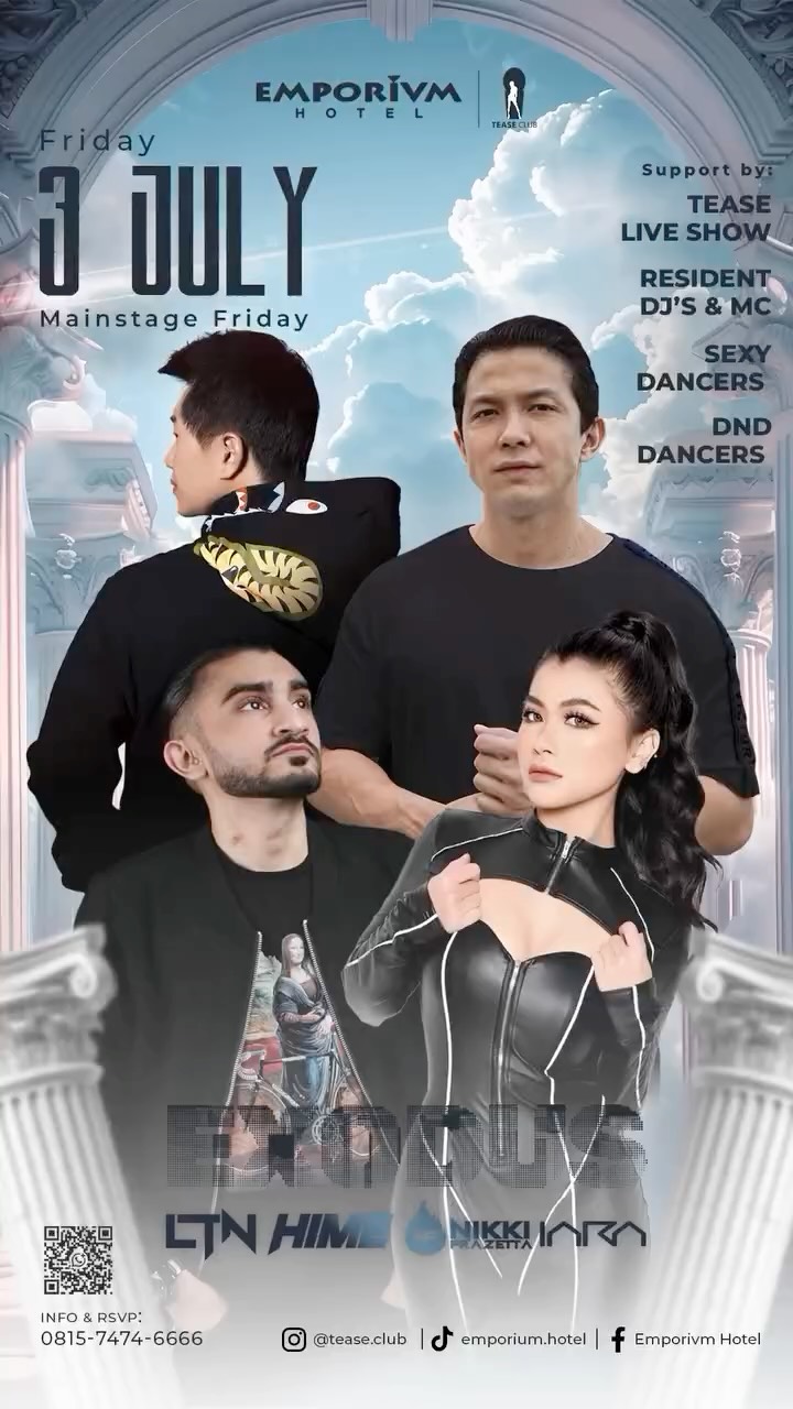 EMPORIUM TEASE CLUB JAKARTA - MAINSTAGE FRIDAY (LTN, HIME, NIKKI FRAZETTA, IARA)