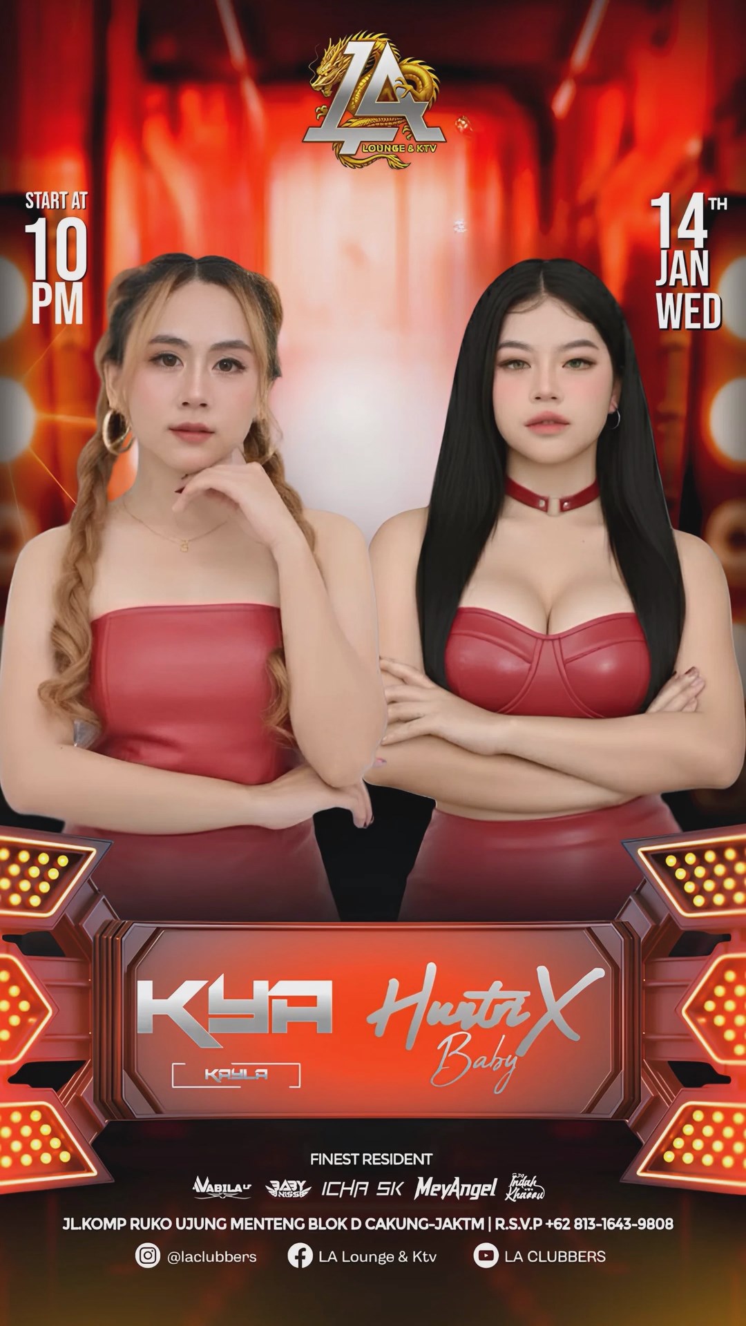 LA CLUB JAKARTA - KYA & HUNTRIX BABY