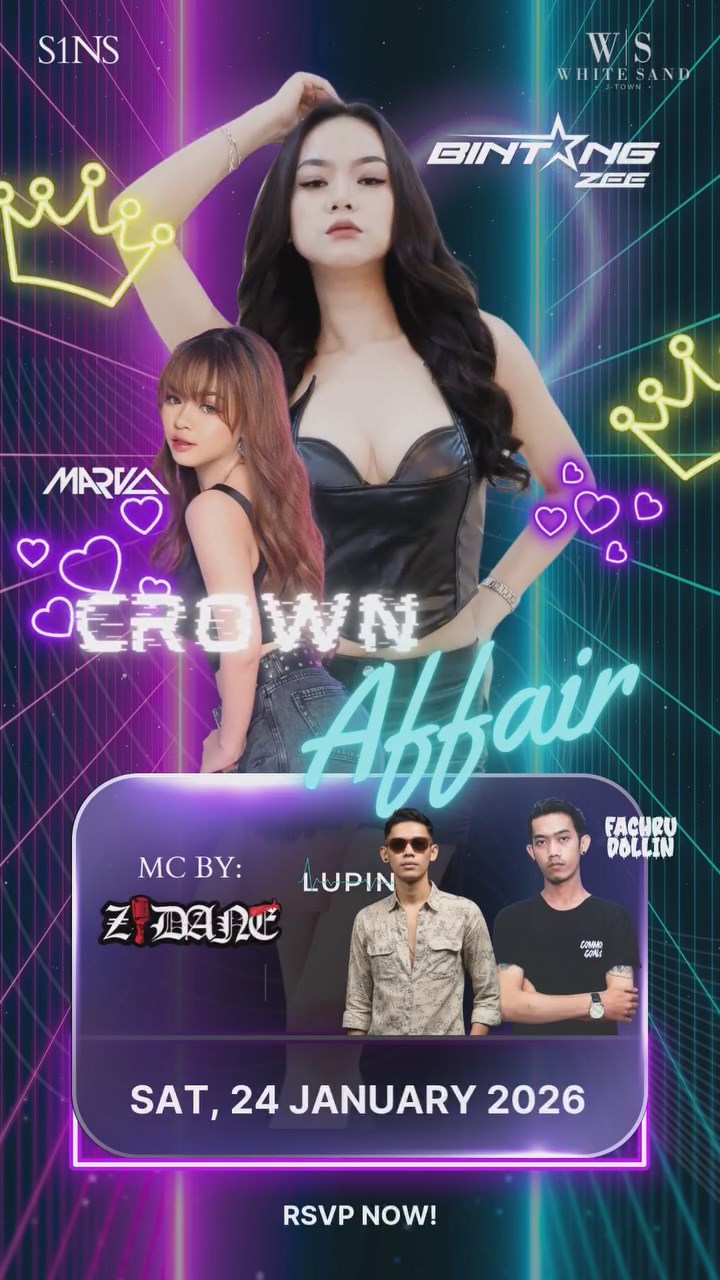 WHITE SAND KELAPA GADING JAKARTA - CROWN AFFAIR (BINTANG ZEE & MARVA)