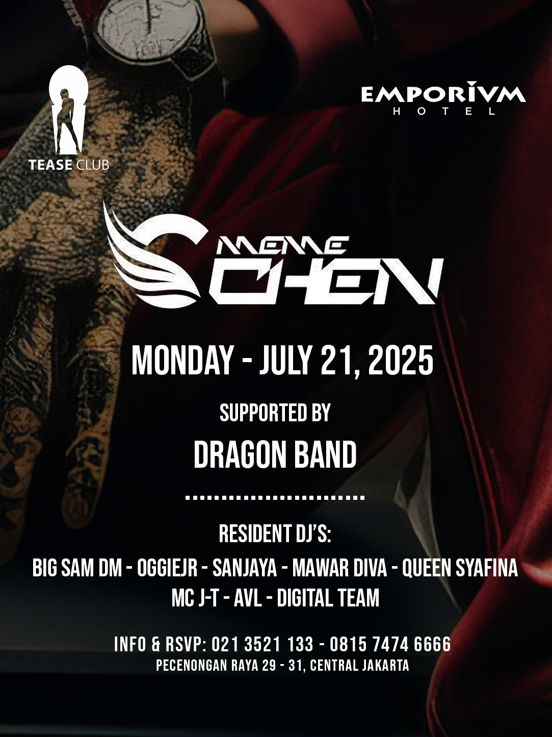 EMPORIUM TEASE CLUB JAKARTA - WE LOVE MONDAY (MEME CHEN)
