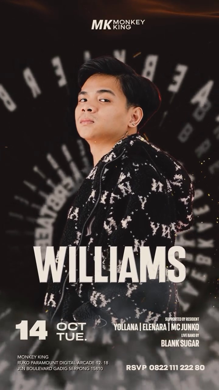 MONKEY KING BAR & LOUNGE GADING SERPONG - BREAKBEAT NIGHT (WILLIAMS)
