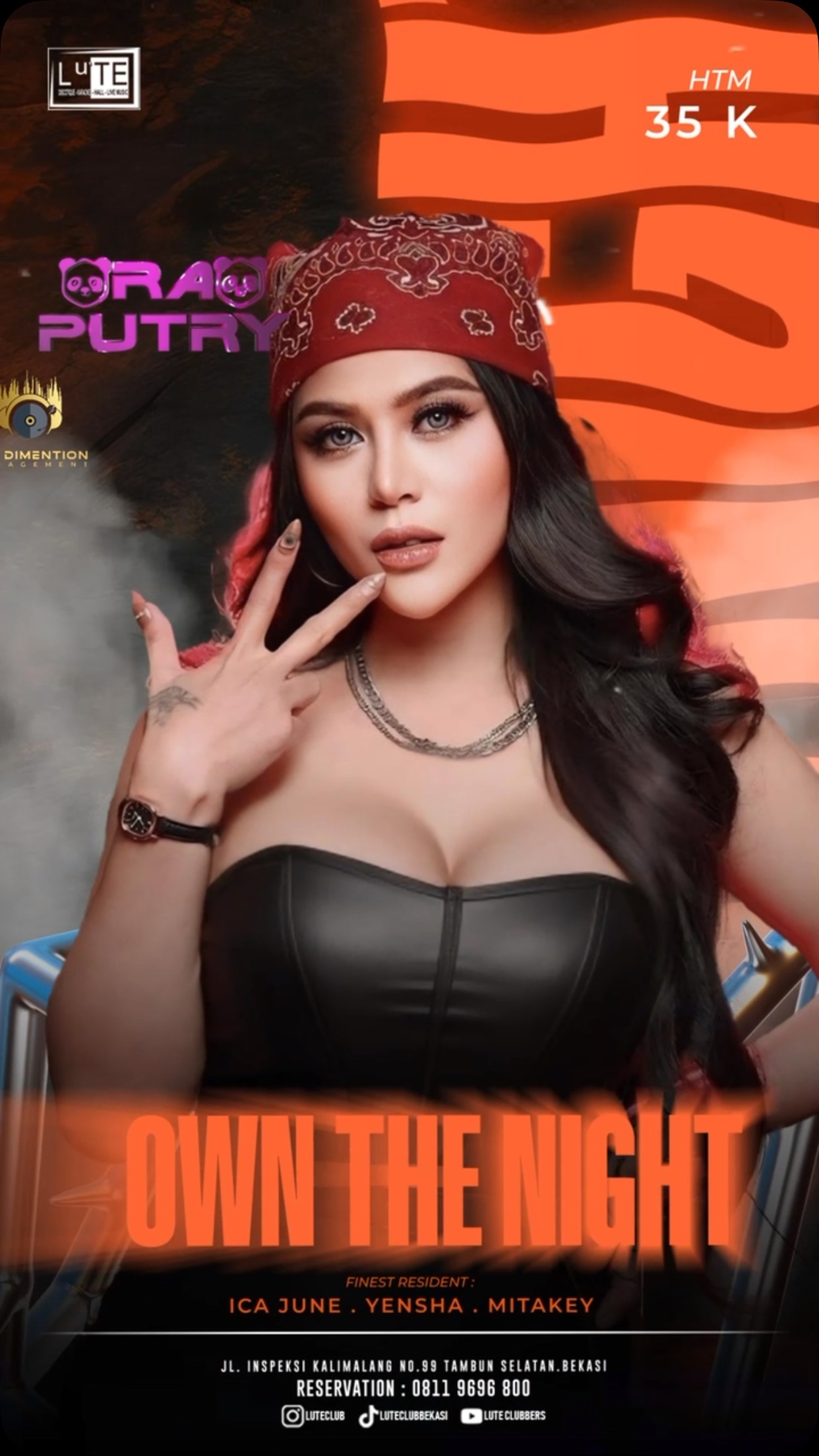 LUTE CLUB BEKASI - OWN THE NIGHT (PUTRY RA)