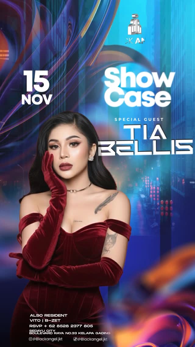 BLACK ANGEL JAKARTA - SHOWCASE (TIA BELLIS)