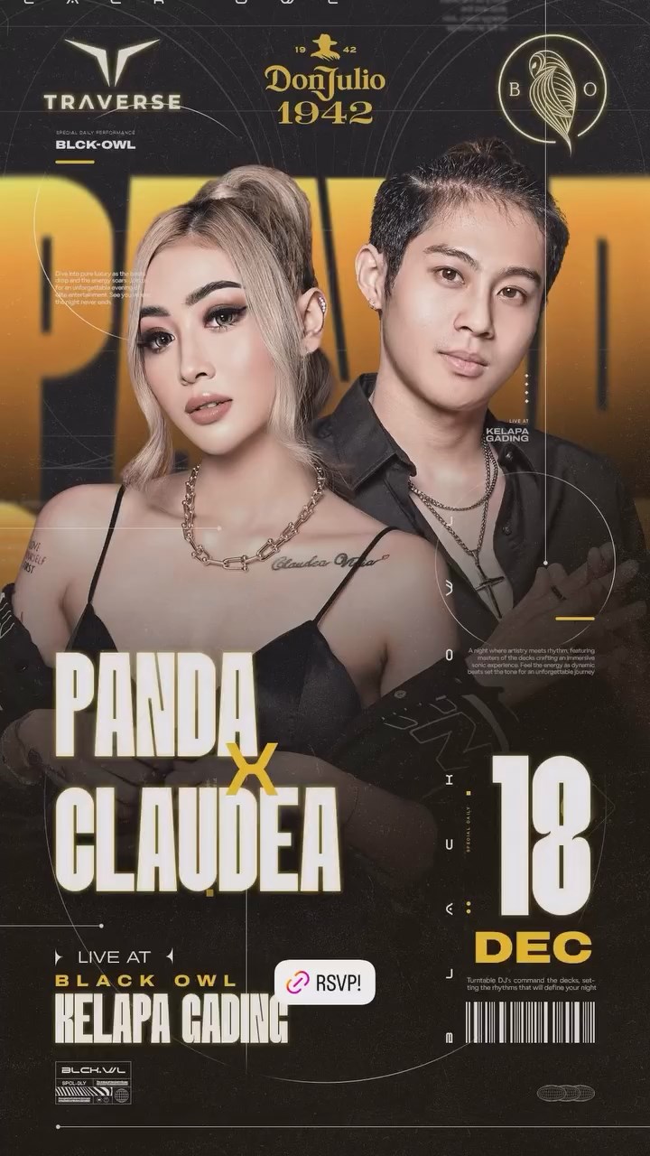 BLACK OWL KELAPA GADING - PANDA X CLAUDEA