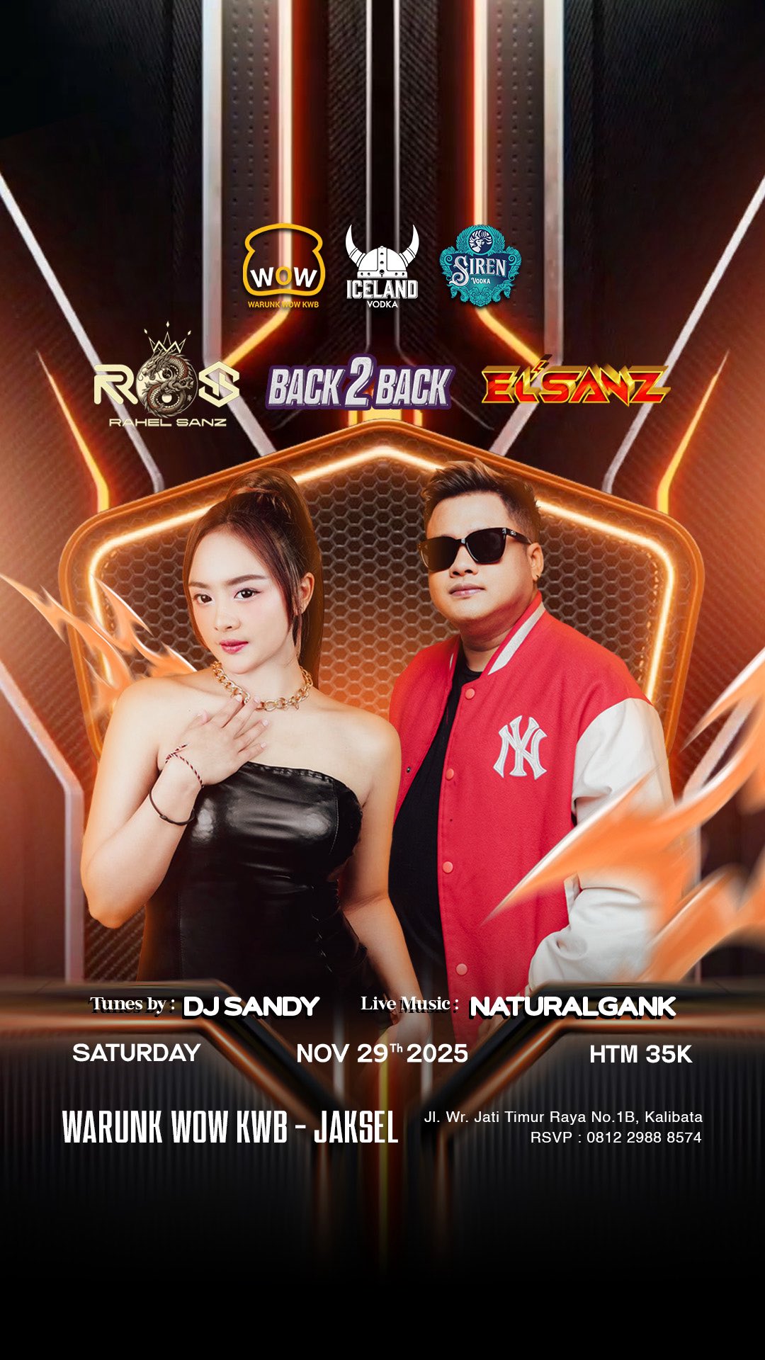 WARUNK WOW KWB JAKARTA - BACK 2 BACK RAHEL SANZ X ELSANZ