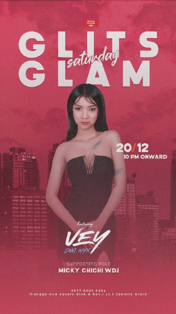 MAESTRO COCO MANGGA DUA JAKARTA - GLITS SATURDAY GLAM (VEY DWI NYX)
