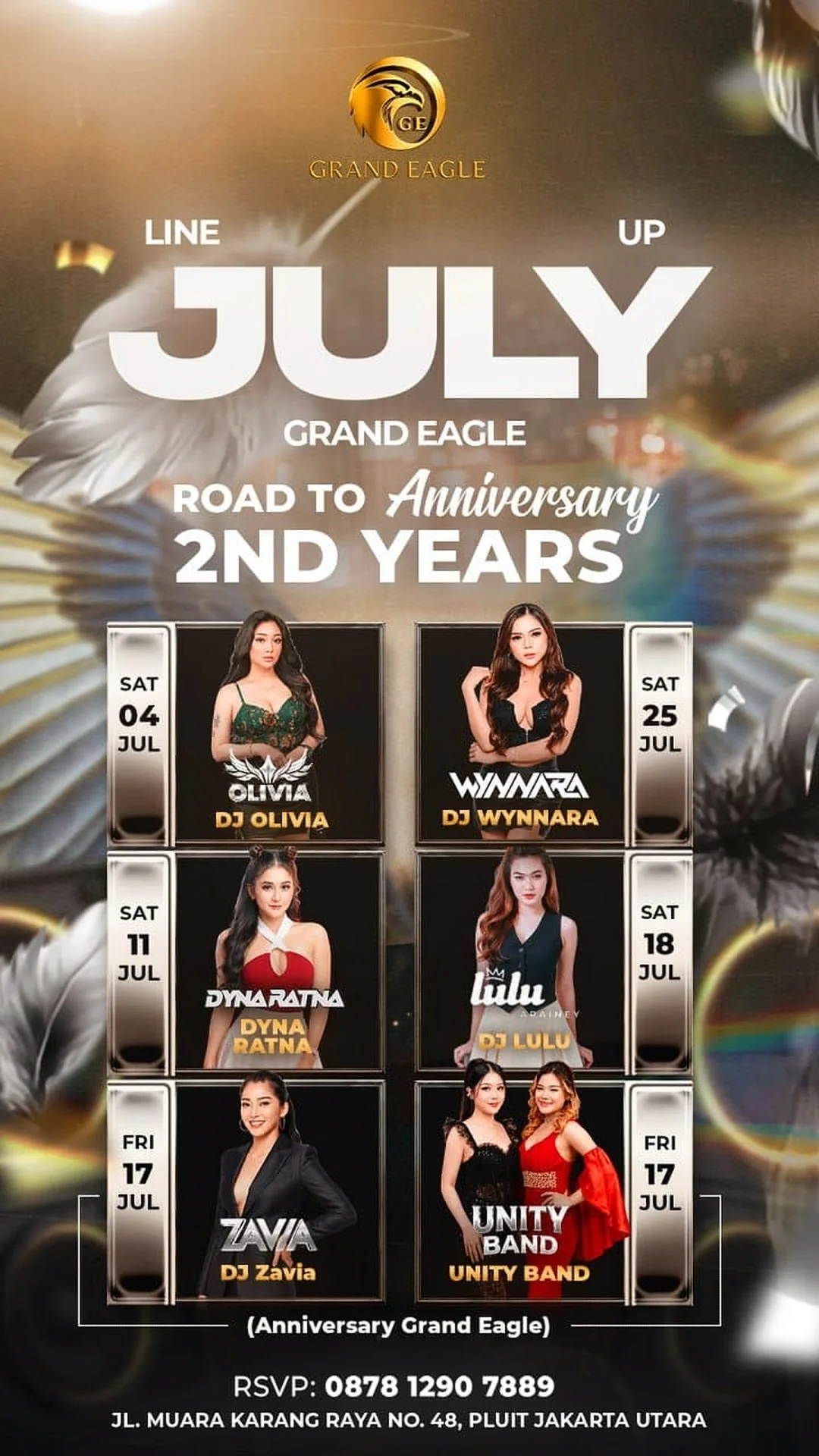 GRAND EAGLE CLUB PENJARINGAN JAKARTA - ROAD TO ANNIVERSARY 2ND YEARS (DYNA RATNA)