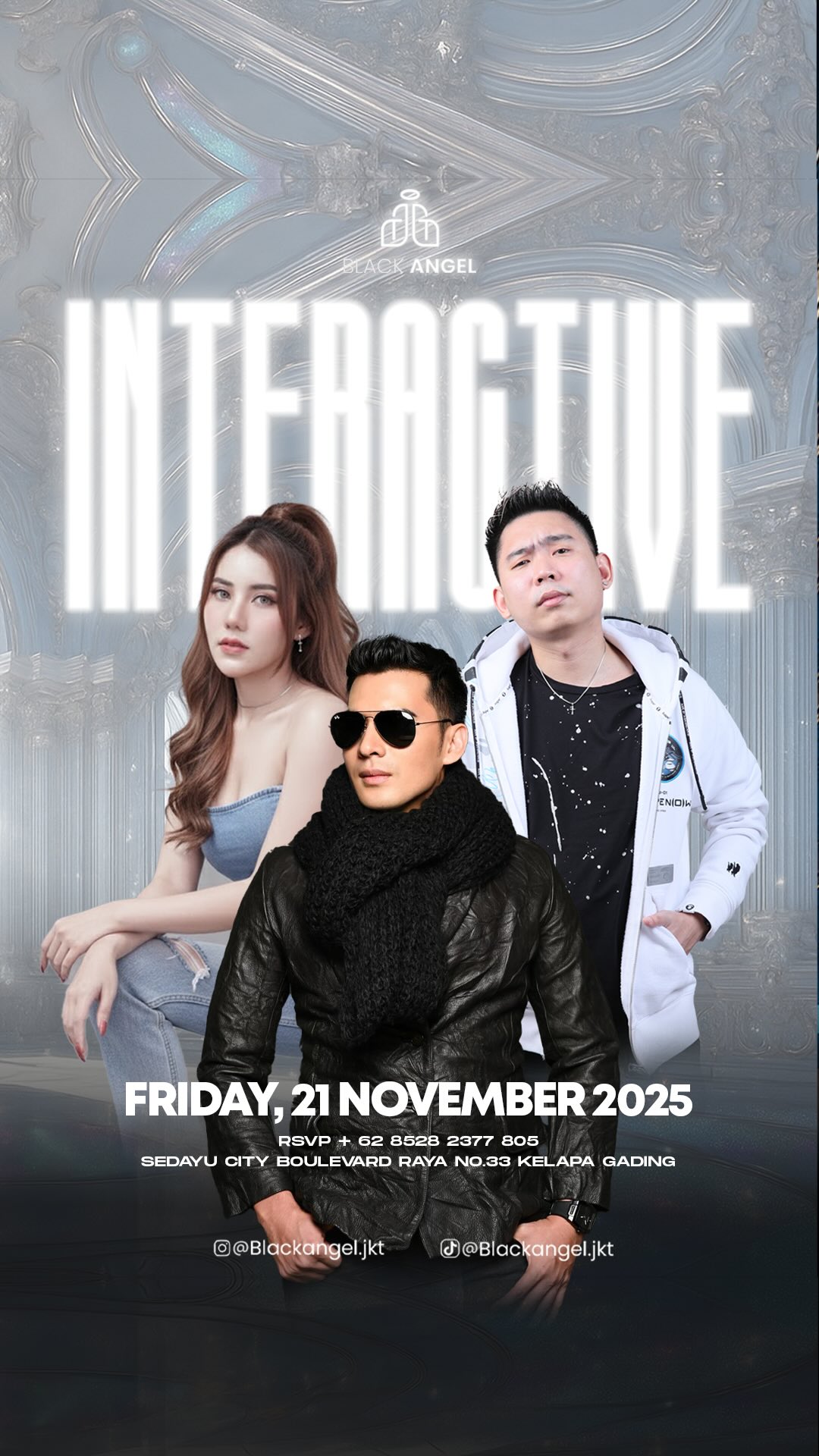BLACK ANGEL JAKARTA - INTERACTIVE PARTY (RIDHO ILLAHI, HNY, JULIO KUN)