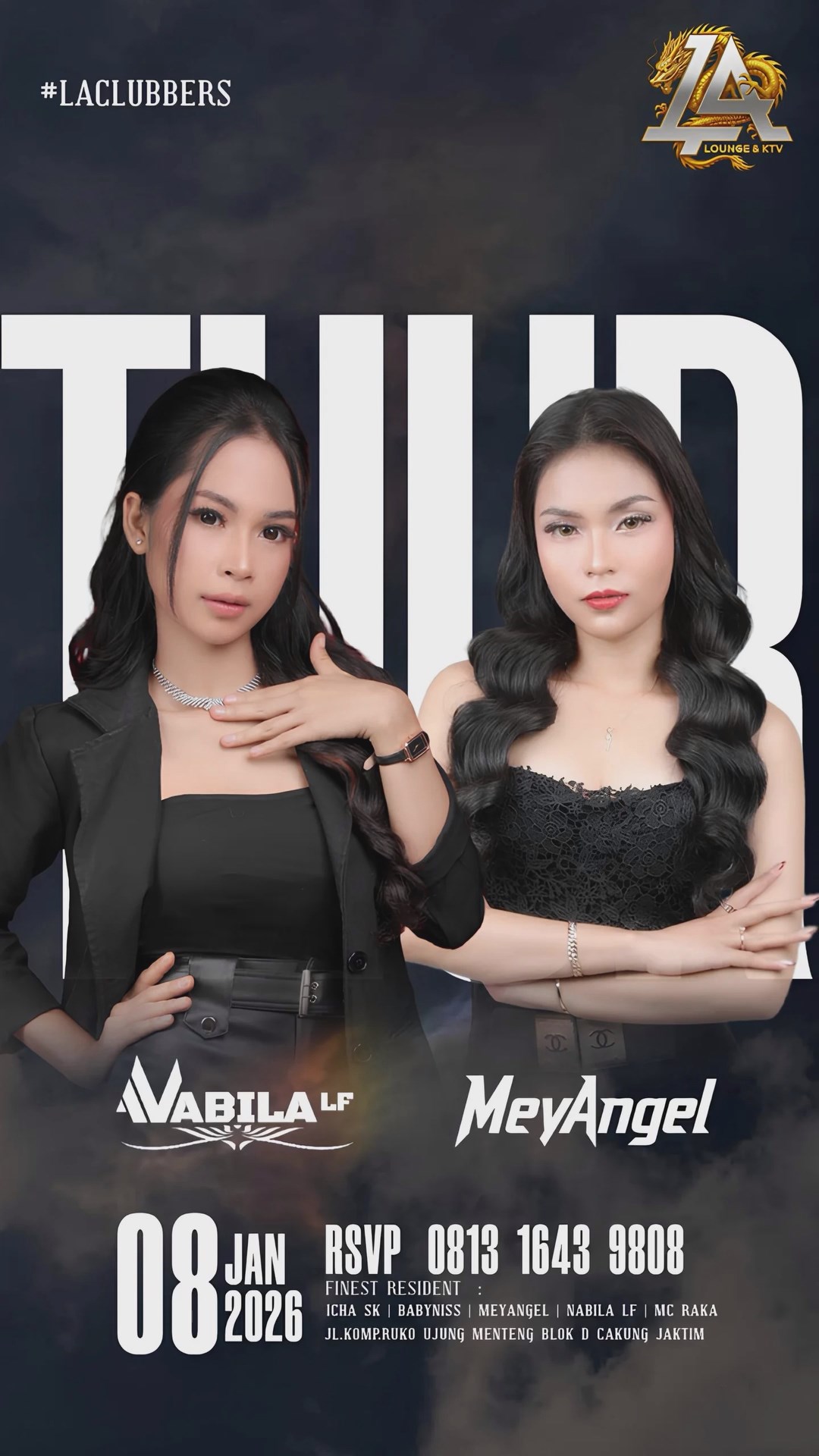 LA CLUB JAKARTA - NABILA LF & MEY ANGEL