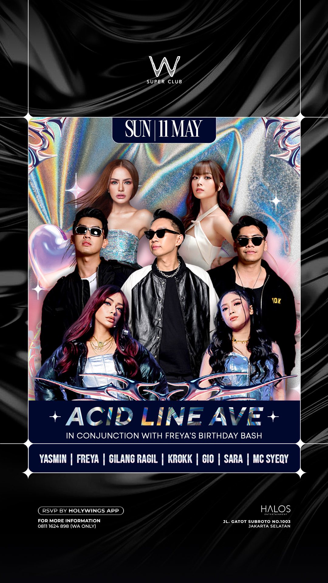 W SUPER CLUB TEBET JAKARTA - ACID LINE AVE (YASMIN & FREYA)