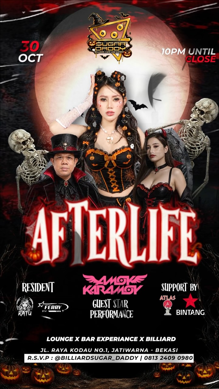 SUGAR DADDY BILLIARD, CAFE AND EATERY BEKASI - AFTERLIFE (AMOY KARAMOY)